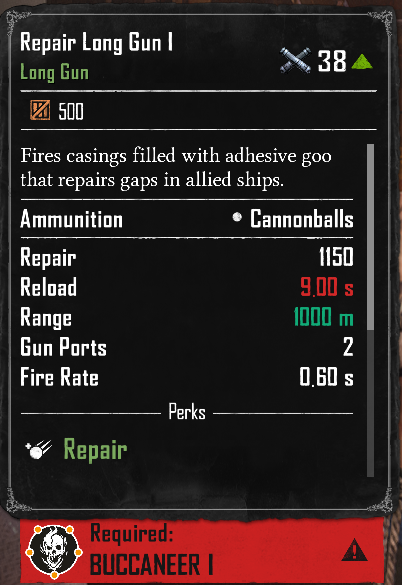 Repair Long Gun I (Required:Buccaneer 1)